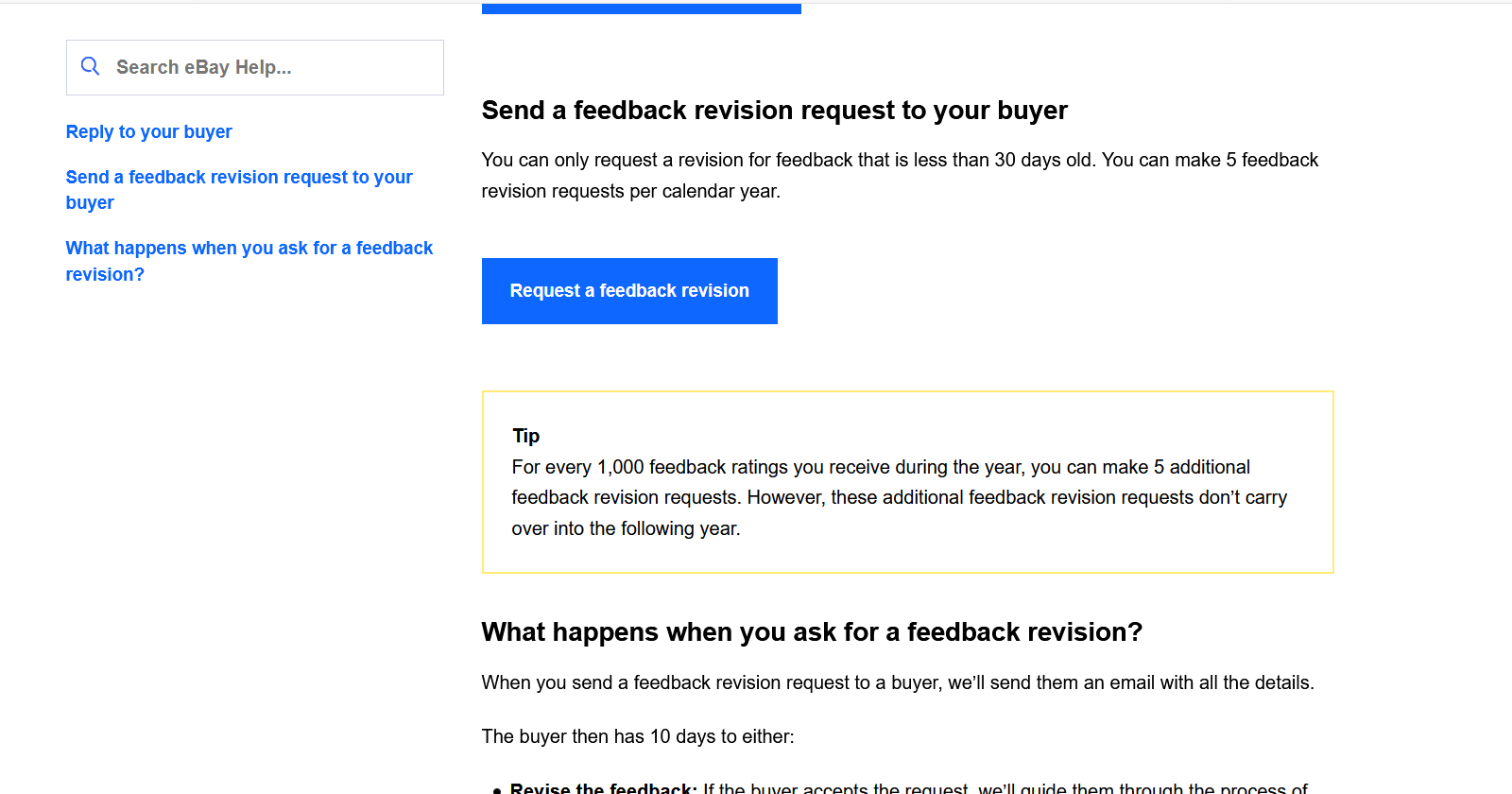 How to remove negative feedback on eBay