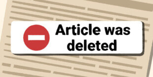 Remove a negative article