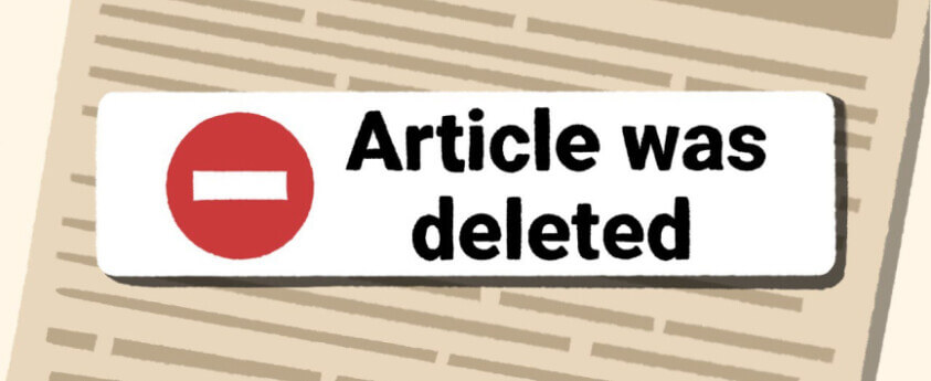 Remove a negative article