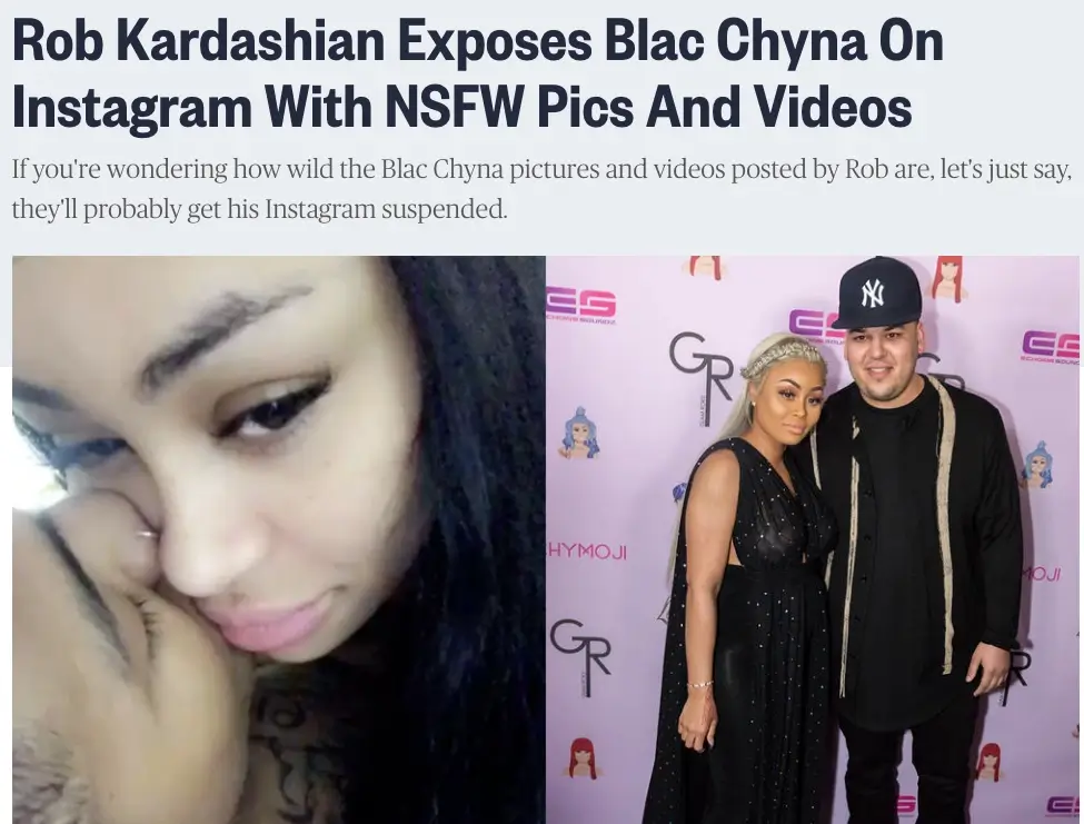 Blac Chyna and Kardashian