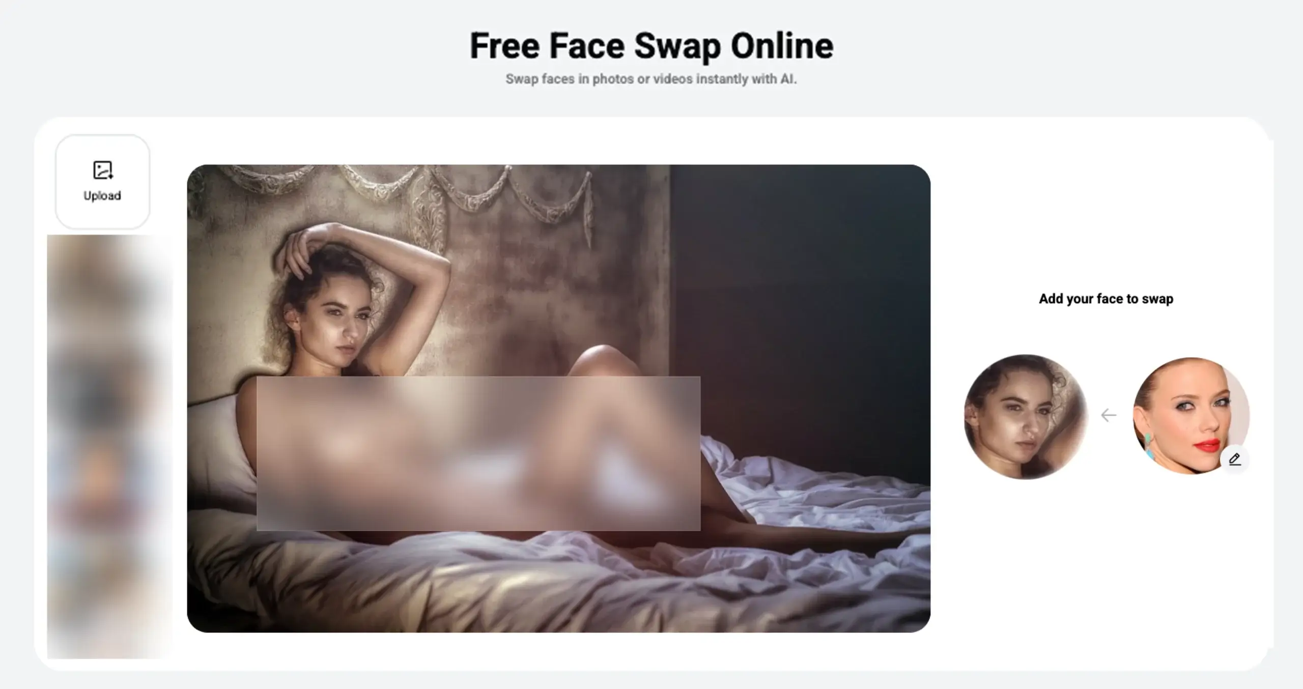 Deepfake porn service