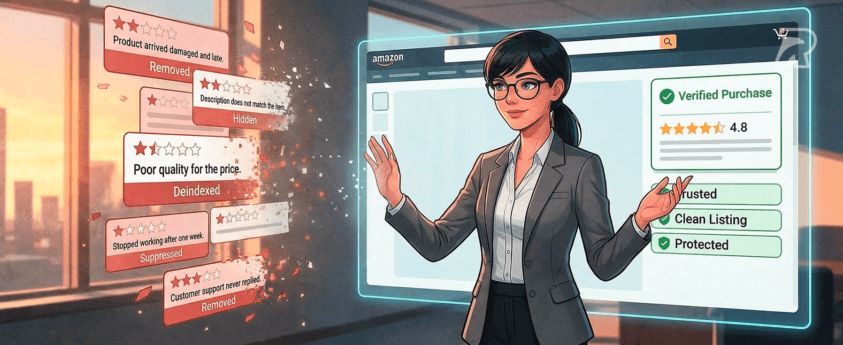 how to remove negative reviews on Amazon