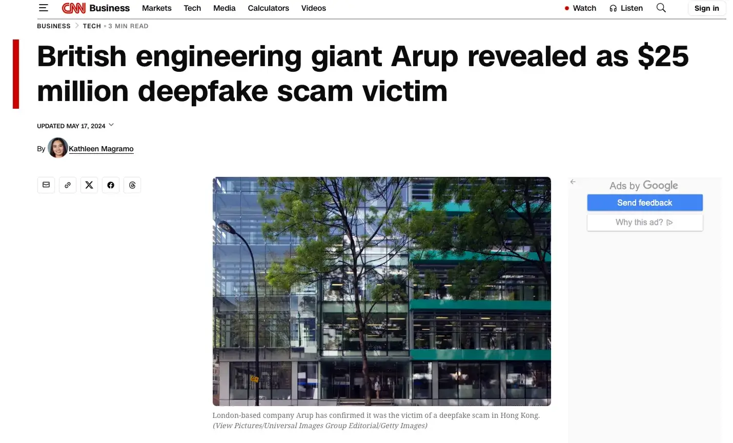 AI Threats in 2026: $25 Million Deepfake Scam AI threats in 2026 illustrated by the $25 million Arup deepfake scam involving fake company executives.